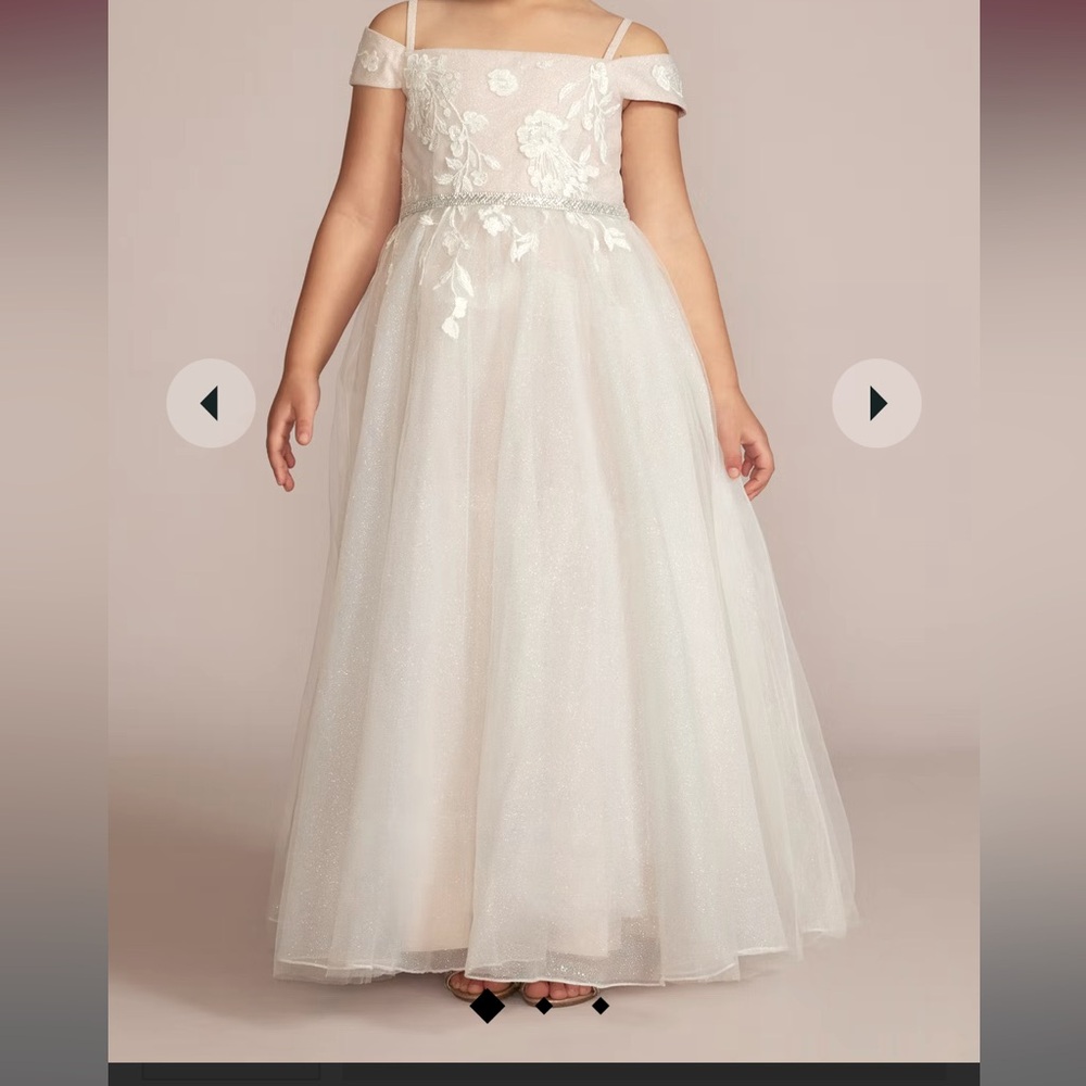 sparkle organza flower girl dress STYLE# WG1421